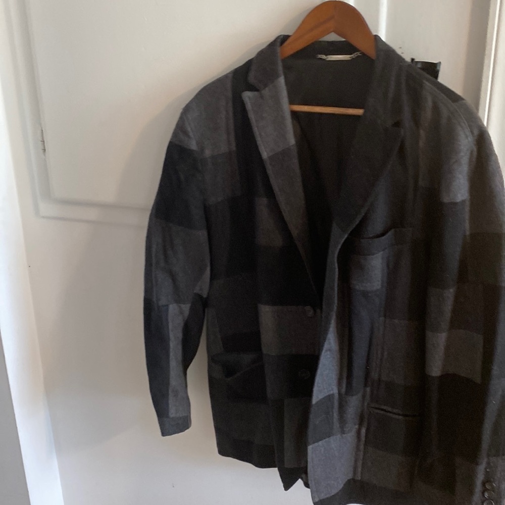DOLCE GABBANA JACKET.  In raw wool.  Patchwork style.